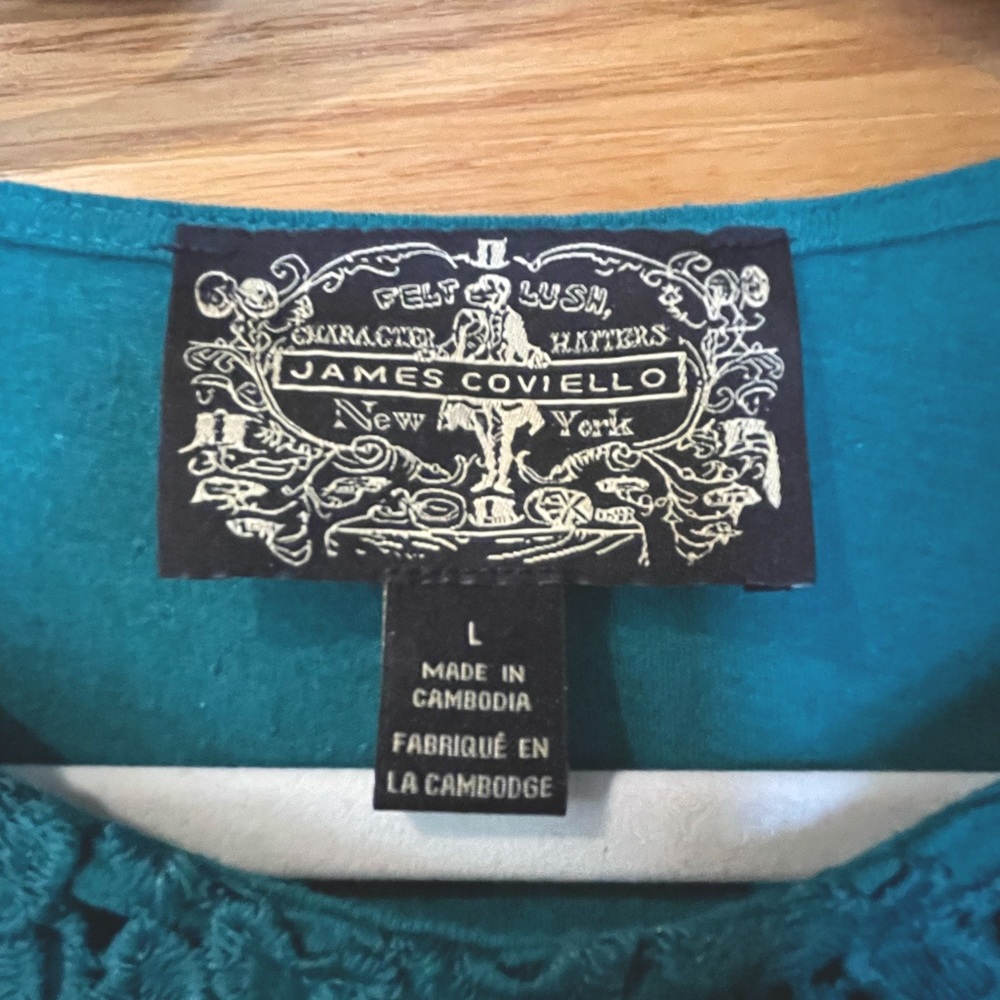 Peacock Green Ornate Top